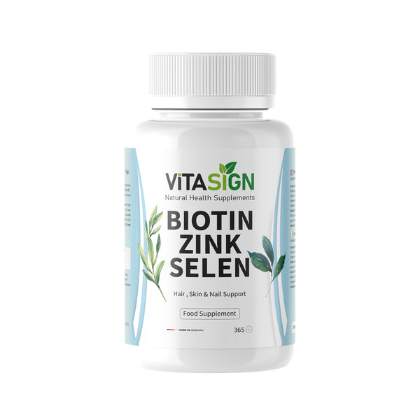 كبسولات فيتاساين بيوتين زنك سيلينيوم ١٢٠ كبسولة - دعم الشعر والبشرة والأظافر