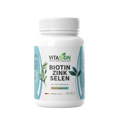 VITASIGN Biotin Zinc Selenium 120 Capsules – Hair, Skin & Nail Support